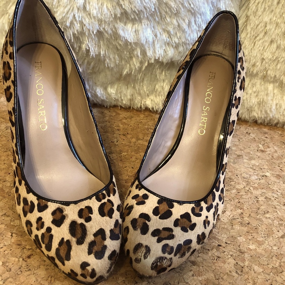 Franco Sarto Animal Print Stiletto Heels